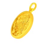999 Pure Gold Ancient-method Pi Xiu Wealth Attracting Pendant